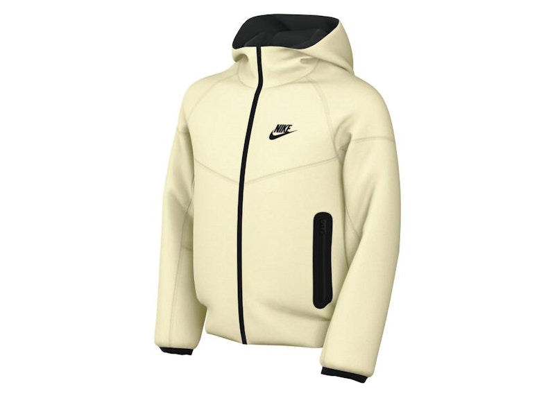 Nike Sportswear Kids Tech Fleece Full Zip Hoodie Cream/Black