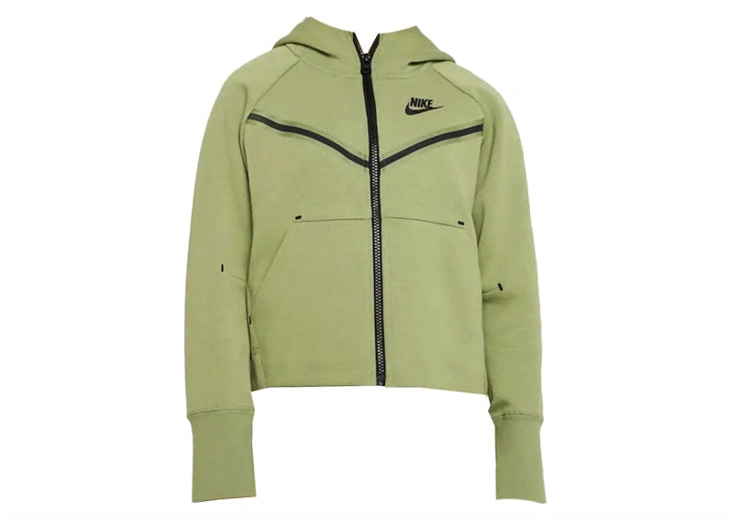 Nike Sportswear Kids Tech Fleece Full Zip Hoodie Medium Olive