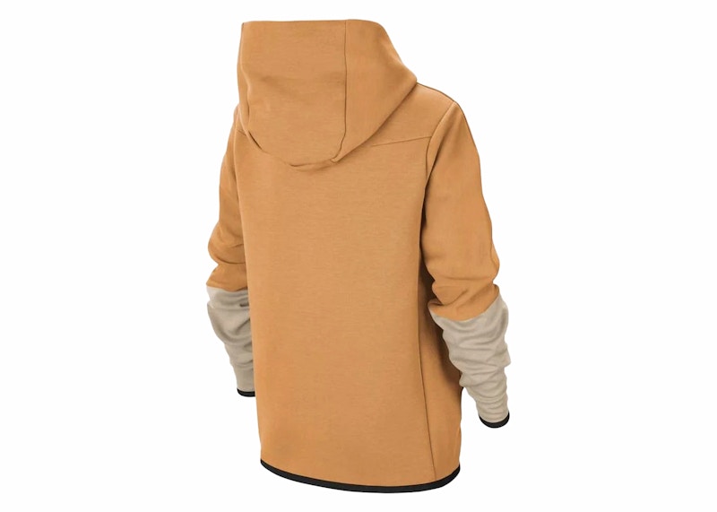 Nike Sportswear Kids Tech Fleece Full-Zip Hoodie Yellow/Grey