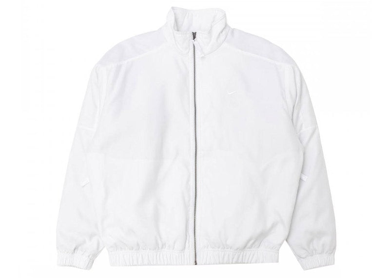 Nike Sportswear Solo Swoosh Satin Jacket White