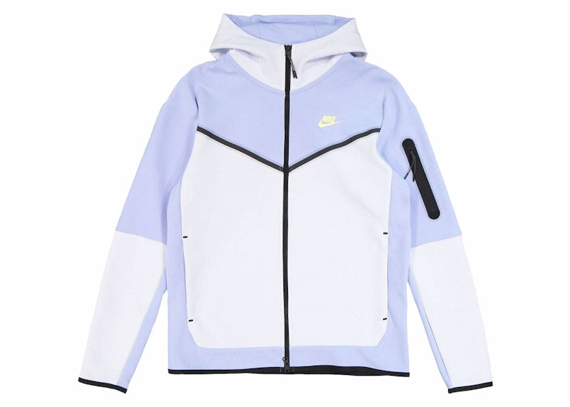 Nike Sportswear Kids Tech Fleece Full Zip Hoodie Cobalt Bliss/Football Grey/Light Lemon Twist