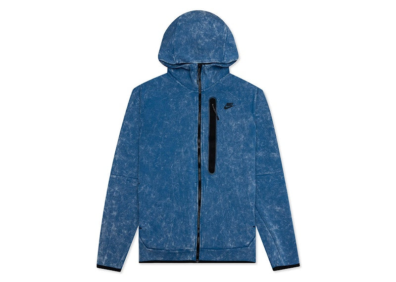 Nike Sportswear Tech Fleece Full-Zip Hoodie Dark Marina Blue/Black