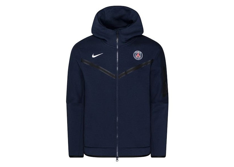 Nike Sportswear Tech Fleece Full-Zip PSG Hoodie Midnight Navy