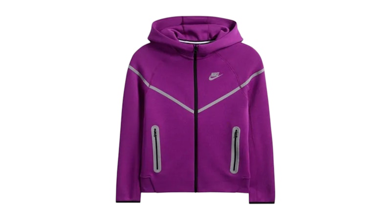 Nike Sportswear Tech Fleece Full Zip Windrunner Reflective Details Hoodie Bold Berry