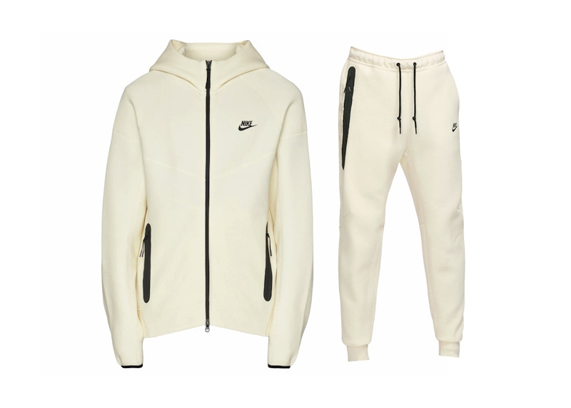 Nike Sportswear Tech Fleece Hoodie & Joggers Set Coconut Milk/Black