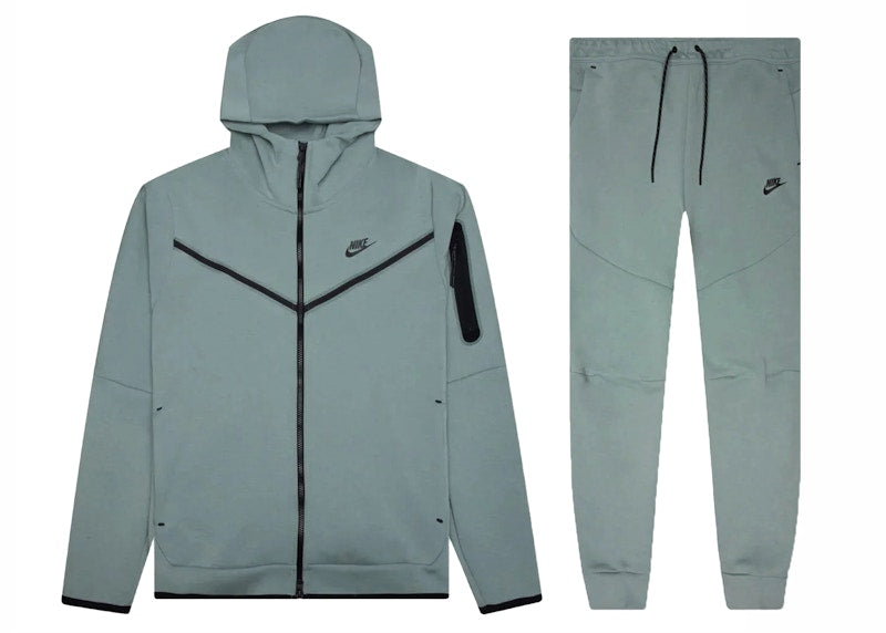 Nike Sportswear Tech Fleece Hoodie & Joggers Set Mica Green/Black