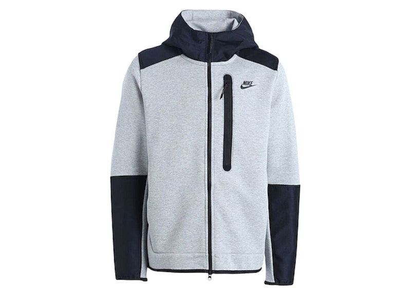 Nike Sportswear Tech Fleece Overlay Full-Zip Hoodie Grey/Black