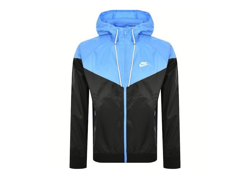 Nike Sportswear Windrunner Hooded Jacket Black/University Blue/Citron Tint