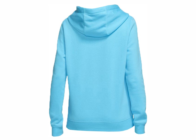 Nike Sportswear Women's Club Fleece Full-Zip Hoodie Baltic Blue/White