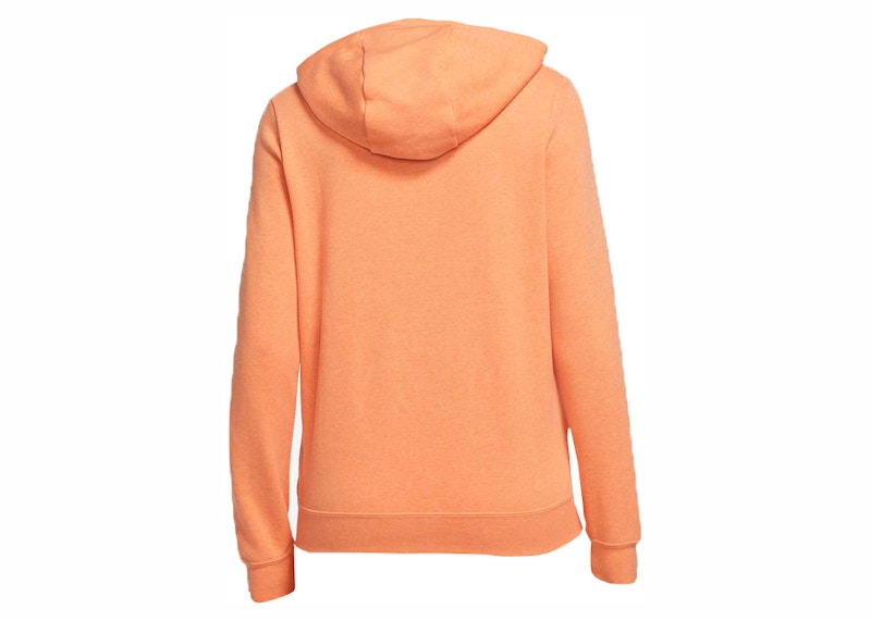 Nike Sportswear Women's Club Fleece Full-Zip Hoodie Orange Trance/Htr/White