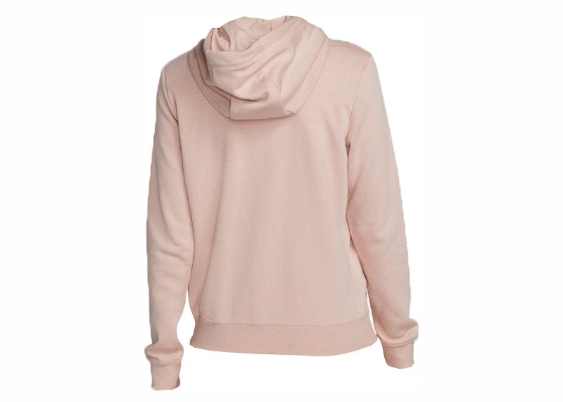 Nike Sportswear Women's Club Fleece Full-Zip Hoodie Pink Oxford/White