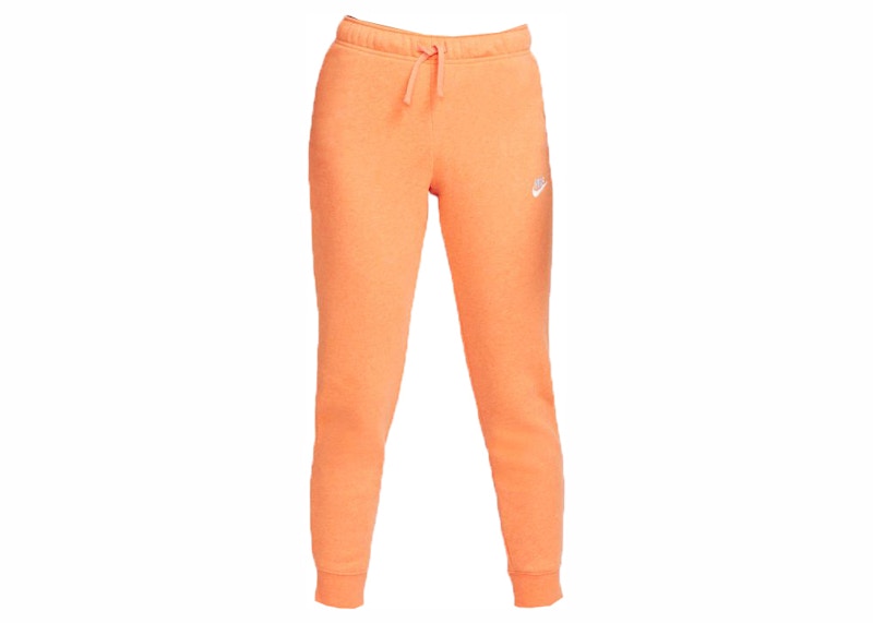 Nike Sportswear Women's Club Fleece Jogger Pants Orange Trance/Htr/White