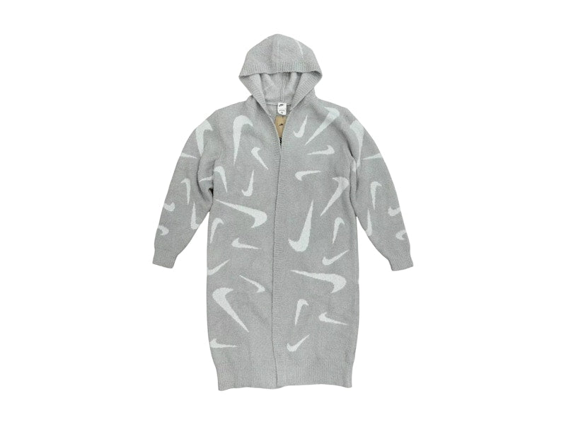 Nike Sportswear Women's Phoenix Cozy Boucle Long Knit Cardigan Grey