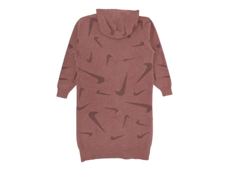 Nike Sportswear Women's Phoenix Cozy Boucle Long Knit Cardigan Mauve