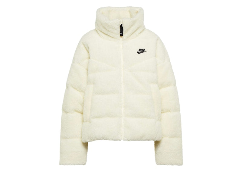 Nike Sportswear Women's Therma-Fit City Series Down-Fill Puffer Sherpa Jacket Fossil/Black