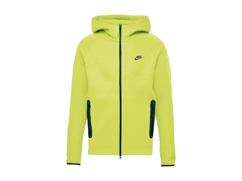 Nike Sportswear Kids Tech Fleece Windrunner Full Zip Hoodie Bright Cactus/Black