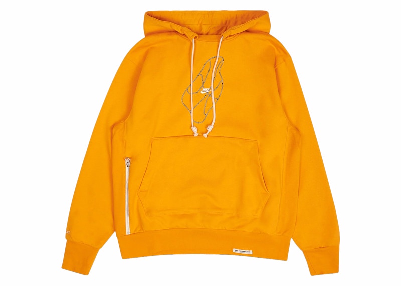 Nike Standard Issue Basketball Pullover Dri-Fit Hoodie Orange