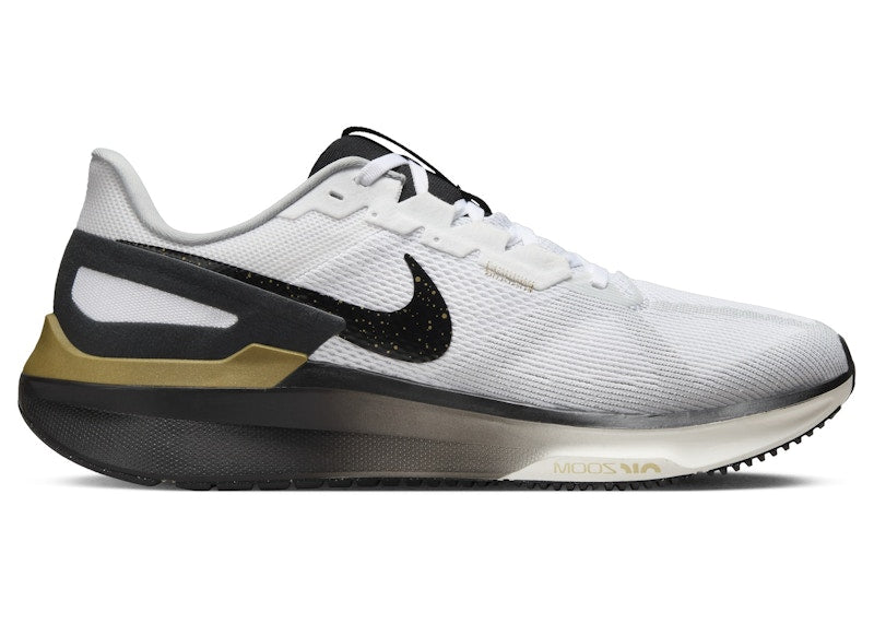 Nike Structure 25 White Metallic Gold Light Smoke Grey Black