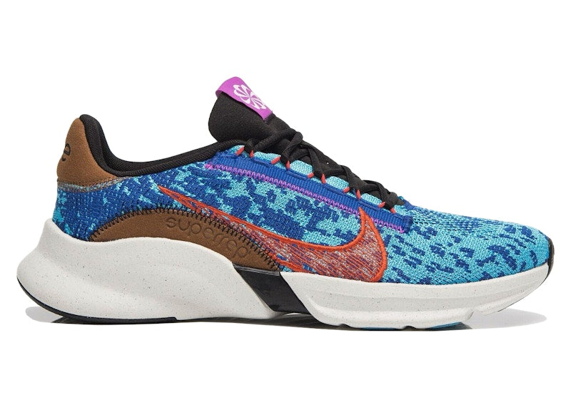 Nike SuperRep Go 3 Next Nature Flyknit Game Royal Picante Red