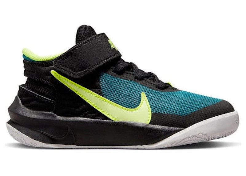 Nike Team Hustle D 10 Black Barely Volt (PS)