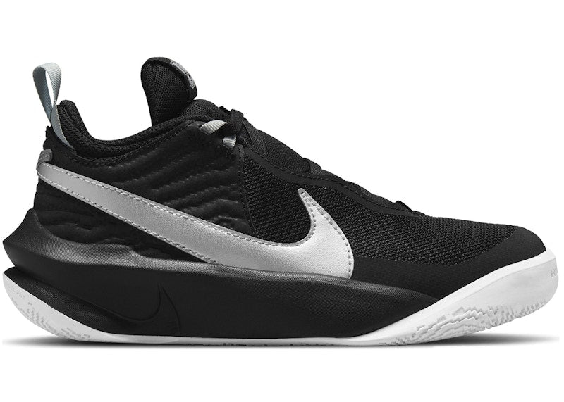 Nike Team Hustle D 10 Black Metallic Silver (GS)
