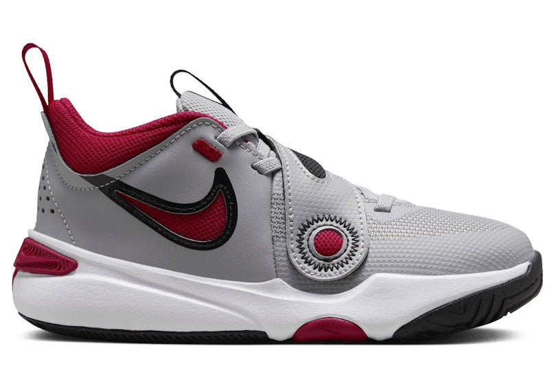Nike Team Hustle D 11 Cement Grey Black White Gym Red (PS)