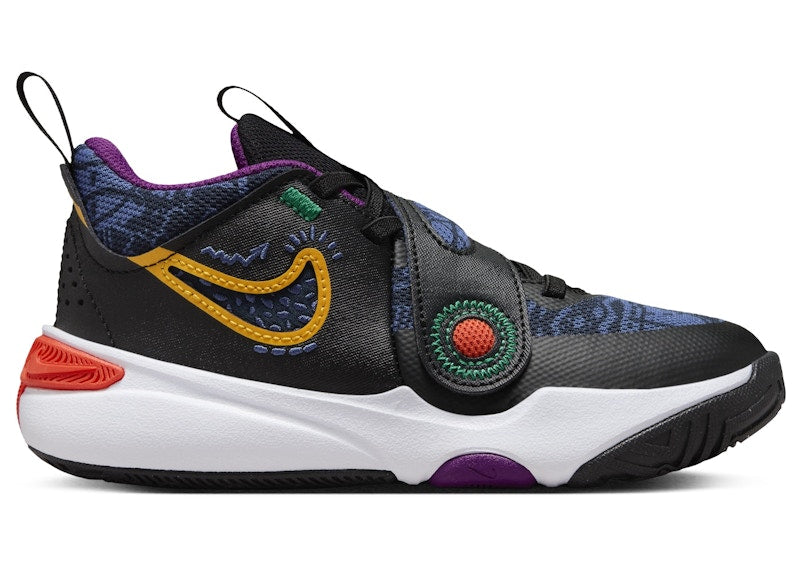 Nike Team Hustle D 11 SE Black Mystic Navy Cosmic Clay University Gold (PS)