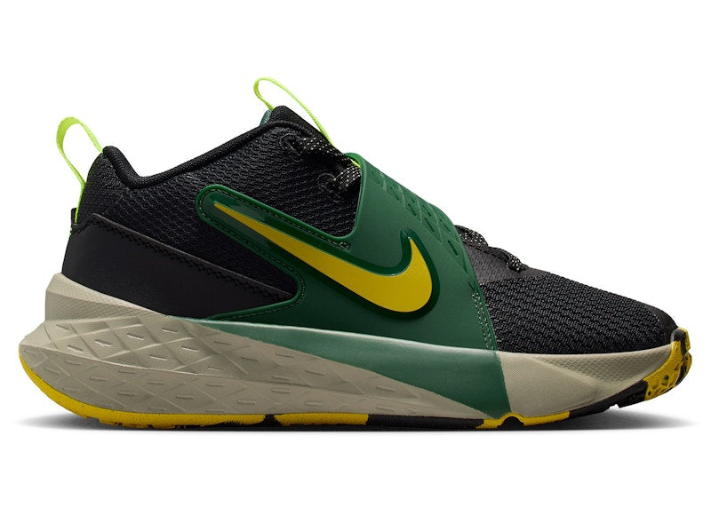 Nike Team Hustle D 12 Black Fir Light Army Bright Citron (GS)