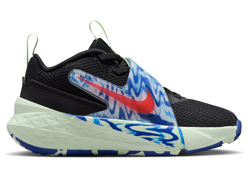 Nike Team Hustle D 12 Black Royal Volt Bright Crimson (PS)