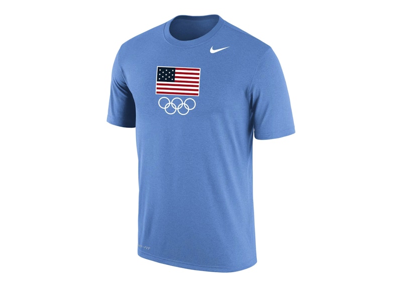 Nike Team USA Olympic Team Performance T-shirt Light Blue
