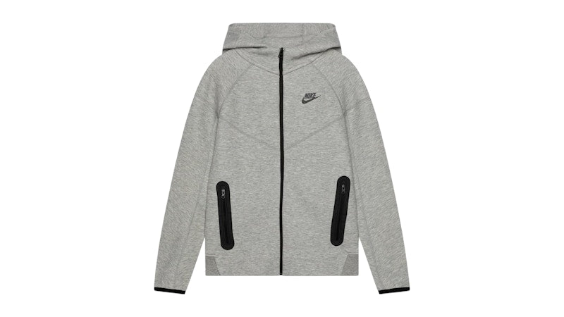 Nike Tech Fleece Full-Zip Extended Hoodie Grey