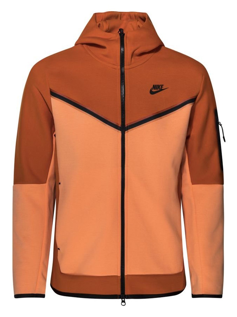 Nike Sportswear Tech Fleece Full-Zip Hoodie Campfire Orange/Orange Frost/Black
