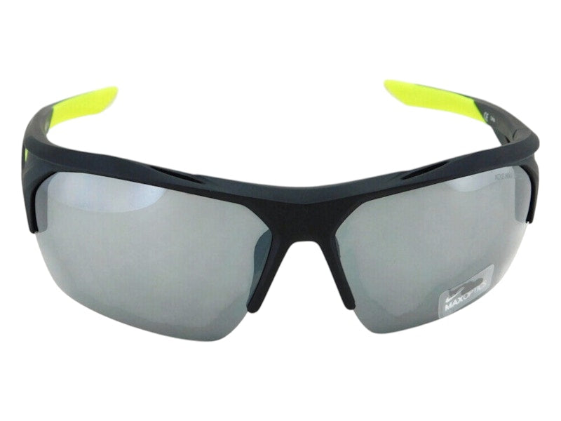 Nike Terminus Wrap Sunglasses Matte Black Grey Silver Flash (TERMINUS-EV1030-070)