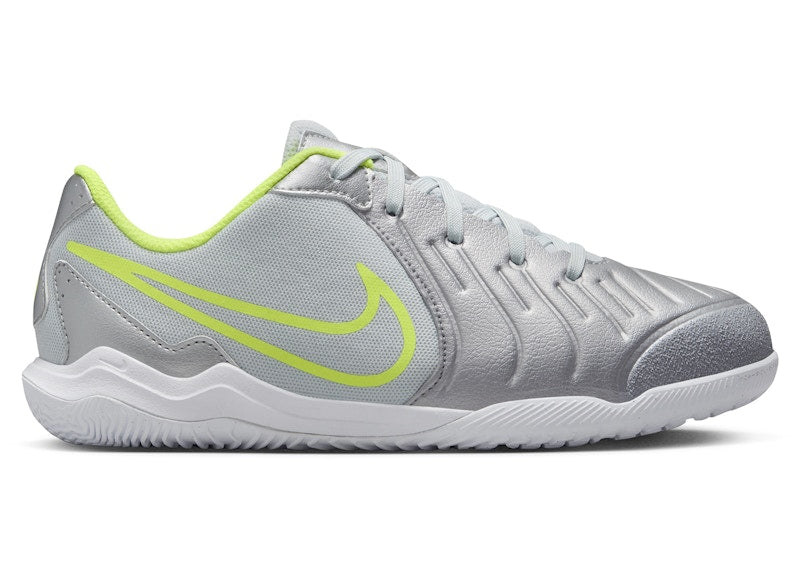 Nike Tiempo Legend 10 Academy IC Metallic Silver Volt Black (GS)