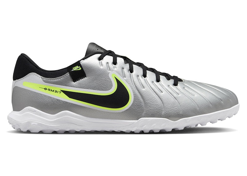 Nike Tiempo Legend 10 Academy TF Metallic Silver Volt Black