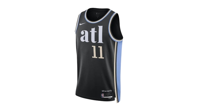 Nike Trae Young Atlanta Hawks 2023 Dri-Fit Jersey Black
