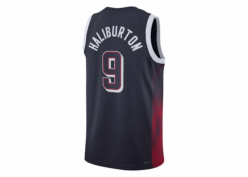 Nike Tyrese Haliburton Team USA USAB Limited Road Jersey Navy