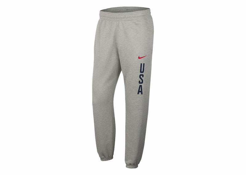 Nike USA Practice Fleece Pant Dark Grey Heather/Sport Red/Sport Red