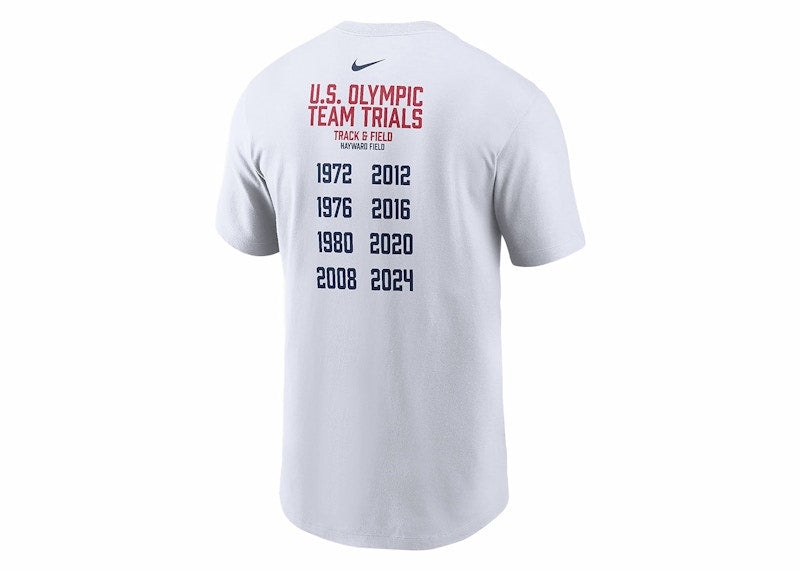 Nike USATF Running T-shirt White