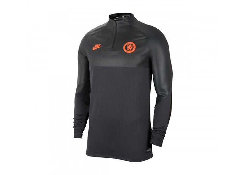 Nike Vaporknit Chelsea FC Strike Drill Top Anthracite/Rush Orange