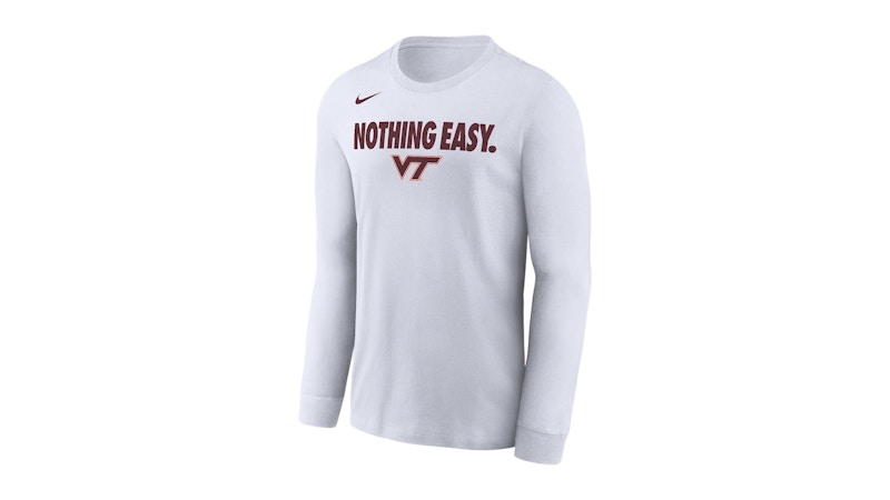 Nike Virginia Tech College Long-Sleeve T-Shirt White