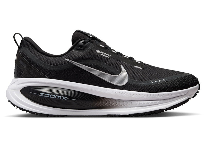 Nike Vomero 18 Gore-Tex Black White Metallic Silver