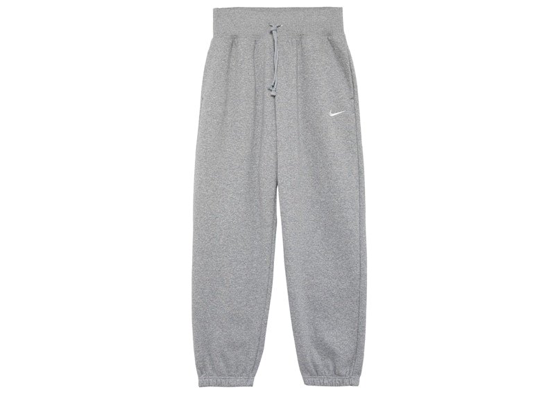Nike Women's Phoenix Fleece High-Waisted Oversized Sweatpants Dark Grey Heather/Sail