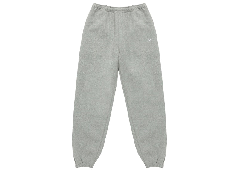 Nike Womens Solo Swoosh Fleece Pant Dark Grey/White