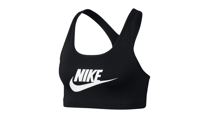 Nike Women's Swoosh Logo Training Sports Bra Black