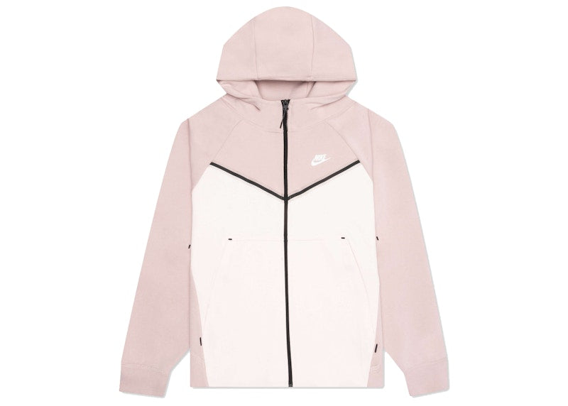Nike Women's Tech Fleece Windrunner Full Zip Hoodie Pink Oxford/Light Soft Pink