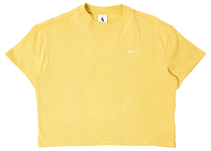 Nike Women's W NRG Solo Swoosh SS Tee Yellow