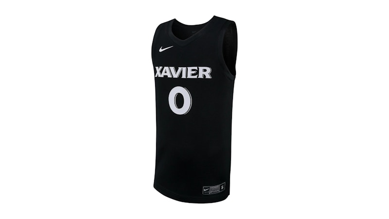 Nike Xavier College Basketball Replica Jersey Black