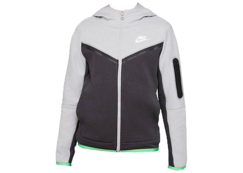 Nike Sportswear Kids' Tech Fleece Full-Zip Hoodie Light Smoke Grey/Anthracite/Sail