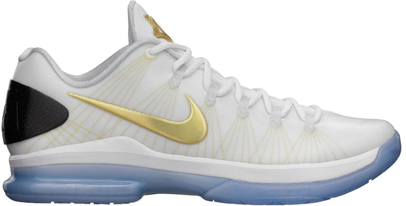 Nike KD 5 Elite+ White Gold
